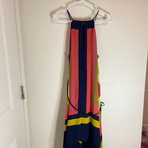 New York & Company asymmetrical multicolor dress